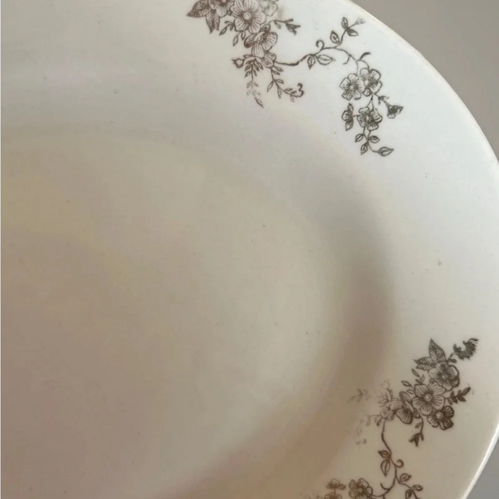 Antique Homer Laughlin Genesee Oval Platter 11.5" Gold Rose 1917 China Plate - Picture 6 of 7